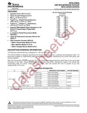 SN74LVC823ADWRE4 datasheet  